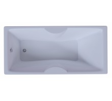 Ванна акриловая Aquatek Феникс 160 x 75 см с фронтальным экраном, белая, слив слева, FEN160-0000022