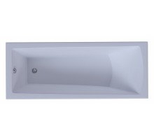 Ванна акриловая Aquatek Либра New 150 x 70 см с фронтальным экраном, вклеенный каркас, белая, слив слева, LIB150N-0000003