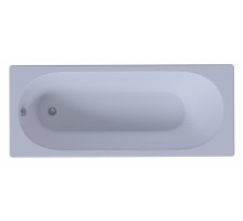 Ванна акриловая Aquatek Оберон 180 x 80 см с фронтальным экраном, вклеенный каркас, белая, слив слева, OBR180-0000002