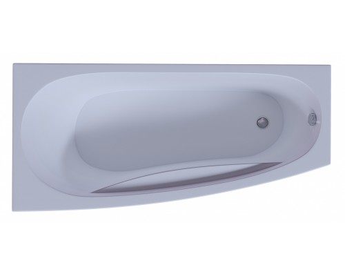Ванна акриловая Aquatek Пандора 160 x 75 см с фронтальным экраном, вклеенный каркас, белая, левая/правая