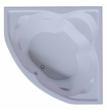 Ванна акриловая Aquatek Сириус 164 x 164 см с фронтальным экраном, вклеенный каркас, белая, SIR164-0000002