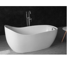 Акриловая ванна BelBagno BB205-1700-800, 170 х 80 см, с каркасом и сливом-переливом, белая