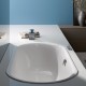 Ванна стальная Bette Lux Oval 3466-000 PLUS AR 180 х 80 х 45 см с шумоизоляцией, с BetteGlasur ® Plus, антислип, белая, (для удлиненного слива-перелива)