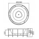 Ванна гидромассажная акриловая Gemy G9263 K 206 х 206 x 85 см, круглая, встраиваемая, белая