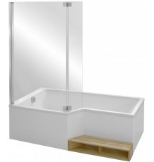 Ванна акриловая Jacob Delafon Bain Douche NEO E6D004-00 180 х 90 х 70, левая