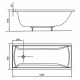 Акриловая ванна Ravak Classic 120 х 70 см, белая, C861000000