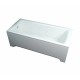Акриловая ванна Ravak Set Domino Plus, 170 х 75 см, с каркасом, панелью, креплением и сливом-переливом, 70508015