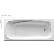 Акриловая ванна Ravak Vanda II 160 х 70 см, CP11000000