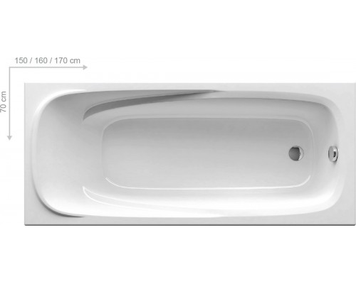 Акриловая ванна Ravak Vanda II 160 х 70 см, CP11000000