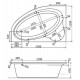 Акриловая ванна Santek Эдера 170-110 WH111995/4 с монтажным комплектом 1WH112426