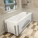 Акриловая ванна Радомир Vannesa Сильвия 168x70 см, с фронтальной панелью, с полотенцедержателем и каркасом, 2-78-0-0-1-205Р