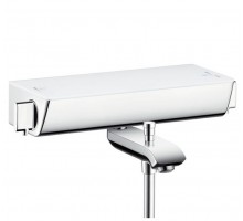 Смеситель Hansgrohe Ecostat Select 13141400 термостатический для ванны и душа, белый/хром