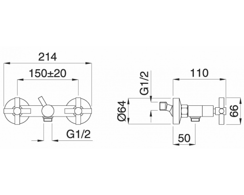 Cмеситель Migliore Naxos 18967 для душа, хром