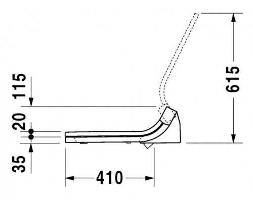 Электронная крышка-биде Duravit DuraStyle 610200002000300