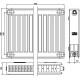 Радиатор стальной Kermi FKO 220304 тип 22