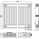 Радиатор стальной Kermi FTV 110420 тип 11, нижнее правое подключение, FTV110402001R2Z