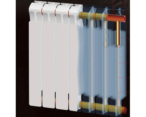 Радиатор биметаллический Rifar Monolit 350 4 секции