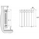 Радиатор биметаллический Rifar Monolit Ventil 500 6 секций, нижнее правое подключение, MVL500-06