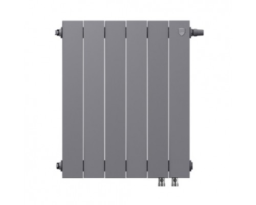 Радиатор Royal Thermo Piano Forte 500 VDR 6 секций, настенный, нижнее правое подключение, серебристый (Silver Satin), RTPNSSVD50006, НС-1338436