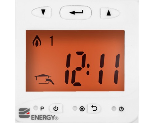 Терморегулятор для теплого пола Energy TK 03, с ЖК дисплеем, программируемый