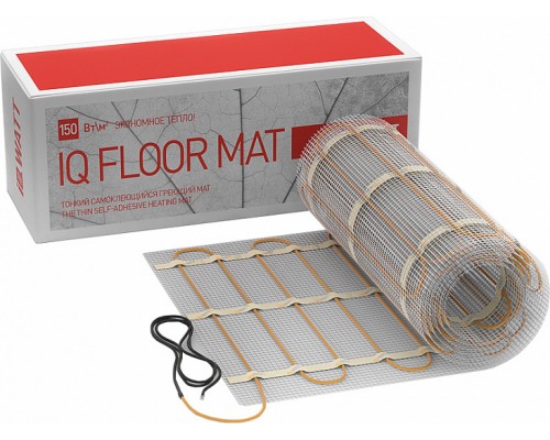 Теплый пол IQ Watt Floor mat 2,5: площадь обогрева 2,5 кв.м., мощность 375 Вт