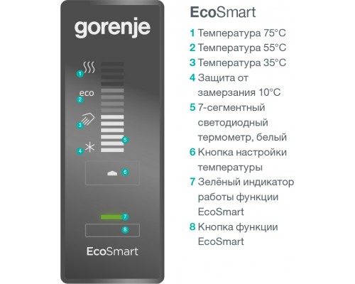 Водонагреватель накопительный Gorenje GBFU100SMB6 (100л 539264)