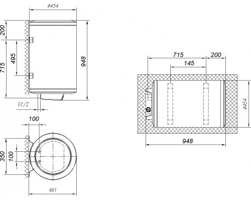 Водонагреватель накопительный Gorenje GBFU100SMB6 (100л 539264)