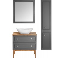 Комплект мебели для ванной ASB-Woodline Каталина 80 "Grey"