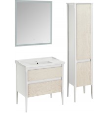 Комплект мебели для ванной ASB-Woodline Лорена 80 Бежевый Напольный