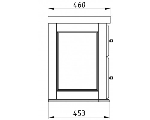 Подстолье ASB-Woodline Венеция 70