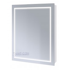 Зеркальный шкаф Emmy РОДОС 50 Левый с подсветкой (1 дверь)