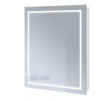 Зеркальный шкаф Emmy РОДОС 60 Левый с подсветкой (1 дверь)