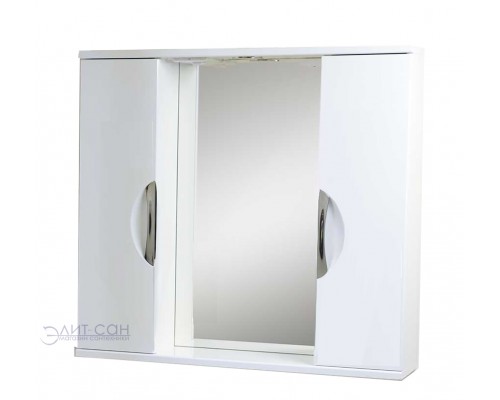 Зеркало со шкафчиками Emmy МИЛЛИ 80 с подсветкой