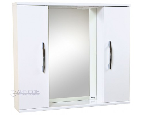 Зеркало со шкафчиками Emmy РОКАРД 80 с подсветкой