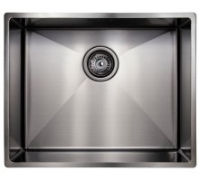 Кухонная мойка KAISER нержавеющая сталь 530x430x200*2.0+1.2mm/Gun metal KSM-5345