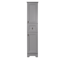 Шкаф - пенал Misty Лувр - 35 с 1 ящ. правый (серый) П-Лвр04035-1504П