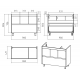 Тумба под раковину Misty Алиса - 100 с 1 ящ. Э-Али01100-0112Я