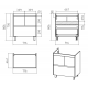 Тумба под раковину Misty Алиса - 75 с 1 ящ. Э-Али01075-0112Я