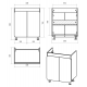 Тумба под раковину Misty Чегет - 65
