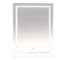 Зеркало Misty 2 Неон - Зеркало LED600х800 сенсор на зеркале (двойная подсветка)