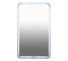 Зеркало Misty 3 Неон - Зеркало LED500х800 сенсор на корпусе (с круглыми углами) П-Нео050080-3ПРСНККУ