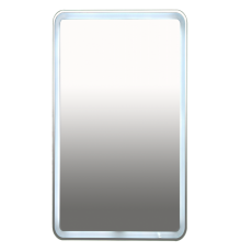 Зеркало Misty 3 Неон - Зеркало LED500х800 сенсор на корпусе (с круглыми углами) П-Нео050080-3ПРСНККУ