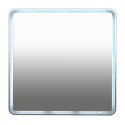Зеркало Misty 3 Неон - Зеркало LED800х800 клавишный выключатель (с круглыми углами) П-Нео080080-3ПРКВКУ