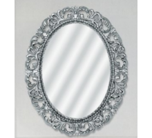 Зеркало Misty Аврора O.1021.BA.ZA col 146 Зеркало 750х945 (серебро, овальное)