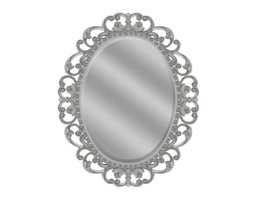 Зеркало Misty Аврора O.1076.PA.ZA col 146 Зеркало 820х1020 (серебро, овальное)