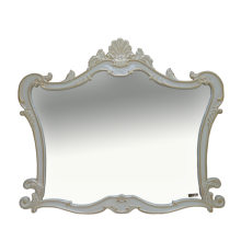 Зеркало Misty Bianco 100 белое сусальное золото Л-Бья02100-391