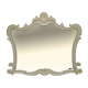 Зеркало Misty Bianco 100 бежевое сусальное золото Л-Бья02100-381