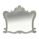Зеркало Misty Bianco 120 белое сусальное золото Л-Бья02120-391
