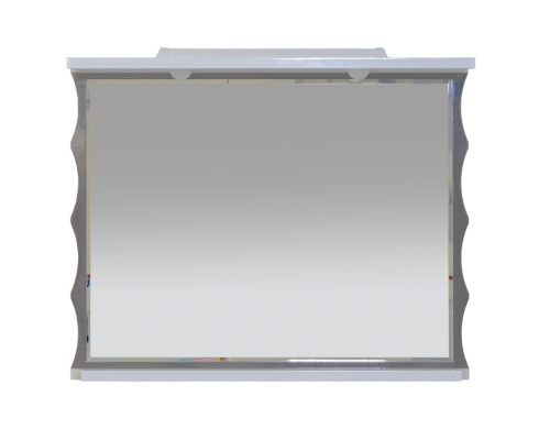 Зеркало Misty Чикаго -100 Зеркало серо-белое со светом Л-Чик02100-251Св