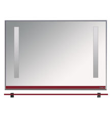 Зеркало Misty Джулия -120 Зеркало с полочкой 12 мм бордовое Л-Джу03120-1010